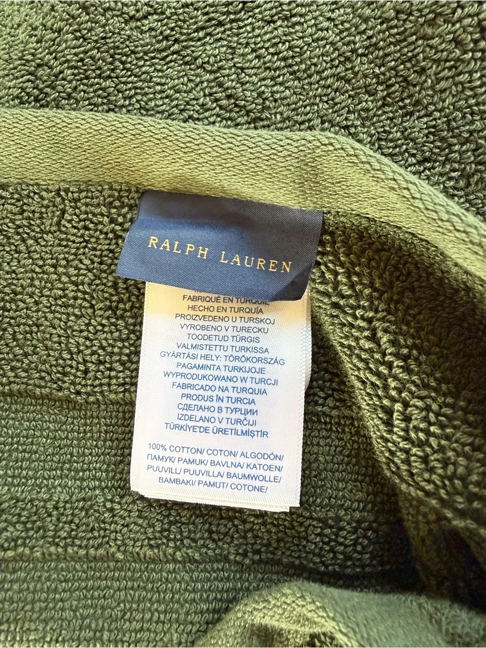 Ralph Lauren soft absorbent